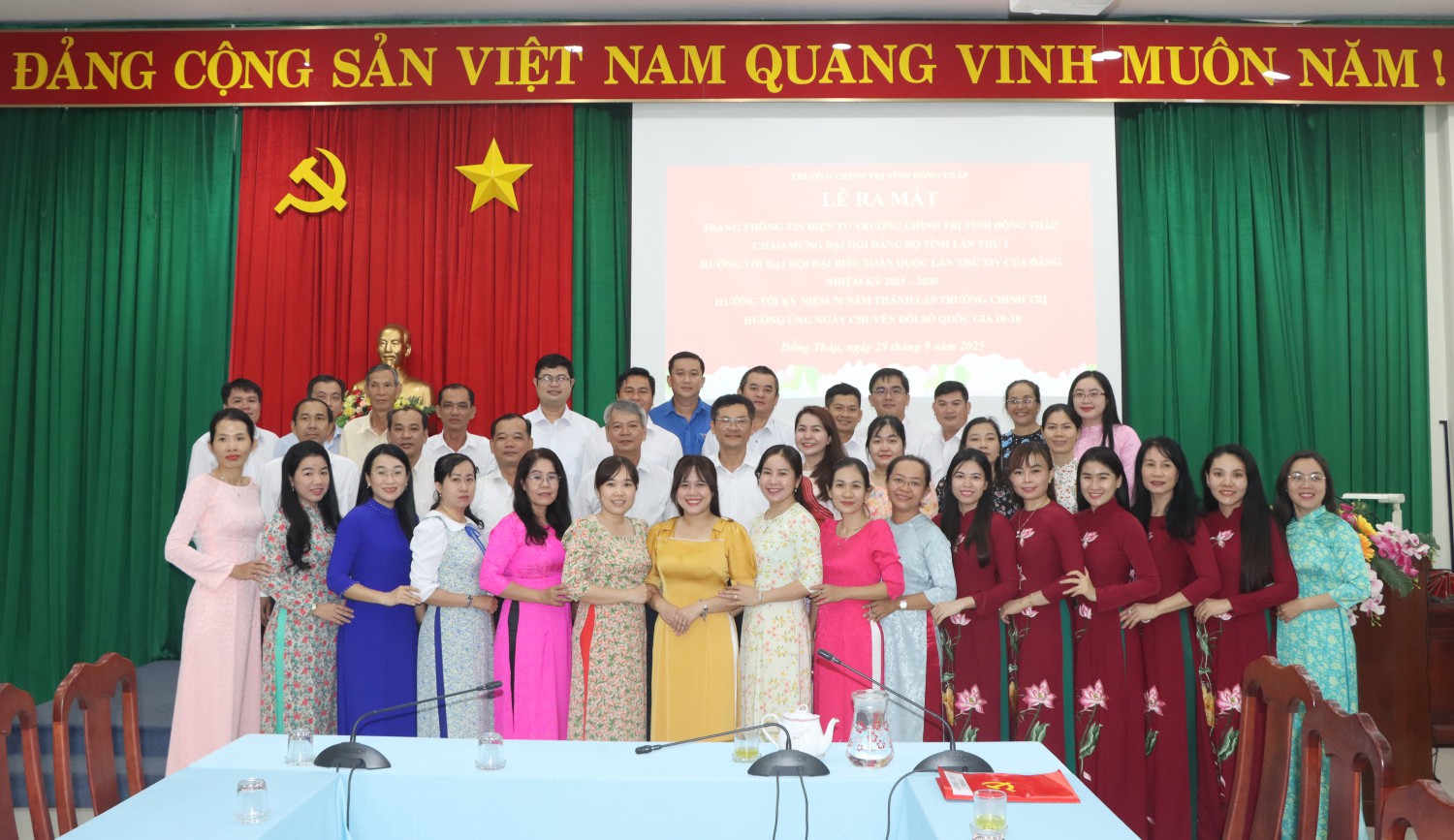 Lễ ra mắt Trang thông tin điện tử Trường Chính trị tỉnh Đồng Tháp