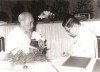 Chủ tịch Hồ Chí Minh và Giáo sư Trần Đại Nghĩa. Ảnh tư liệu. Nguồn: Bảo tàng Hồ Chí Minh.
